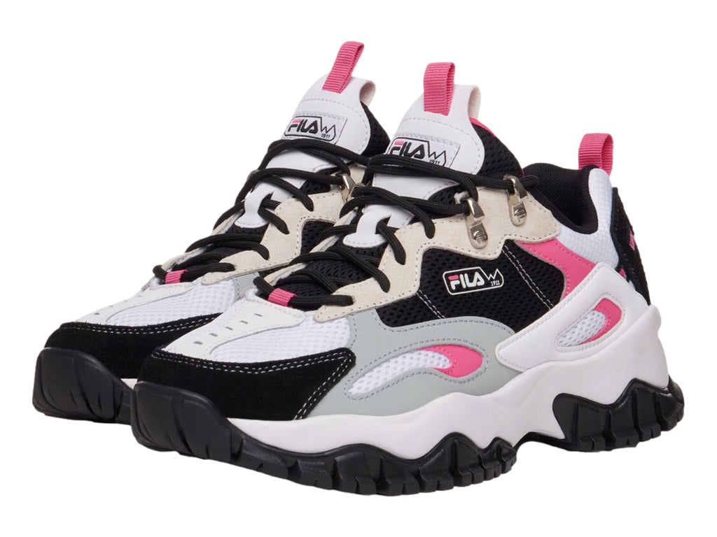Tenis FILA Ray Tracer TR 2 Blanco, Negro y Rosa para Mujer