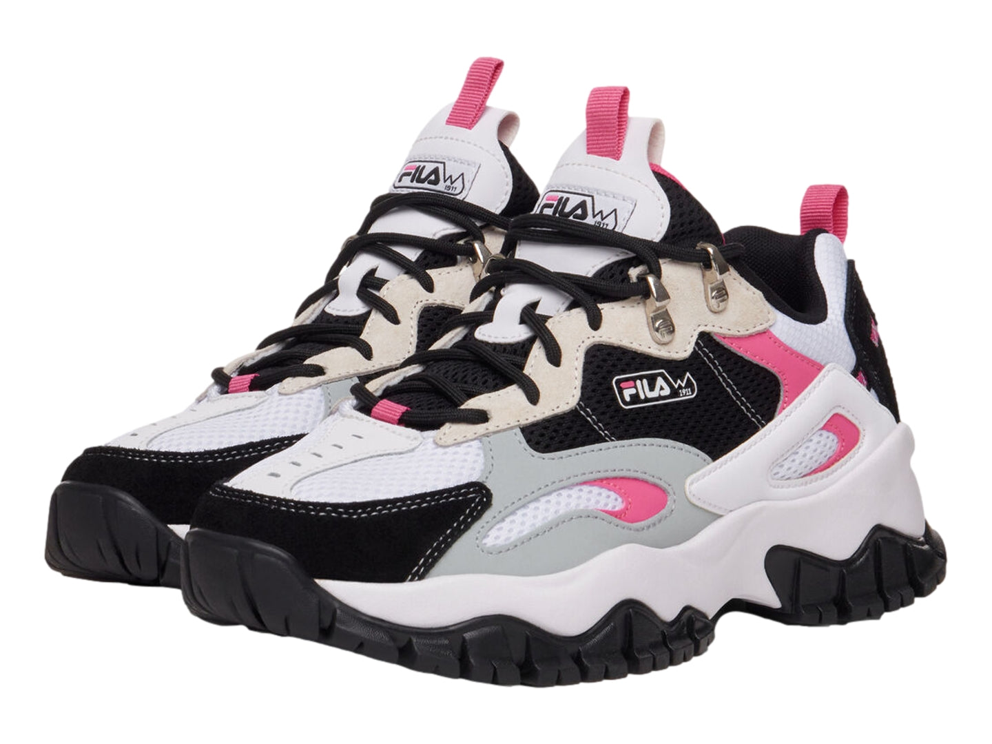 Tenis FILA Ray Tracer TR 2 Blanco, Negro y Rosa para Mujer