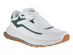 Tenis Capa de Ozono Blancos con Detalles Verdes para Hombre