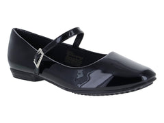 Zapatos Planos Ballerina Negro Charol ROZE para Mujer