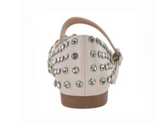 Zapatos Planos Roze Color Beige para Mujer