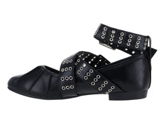 Zapatillas Flats Ballerina Negro ROZE para Mujer