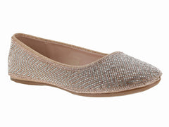 Zapatos Flats Ballerina Roze Rose Gold para Mujer