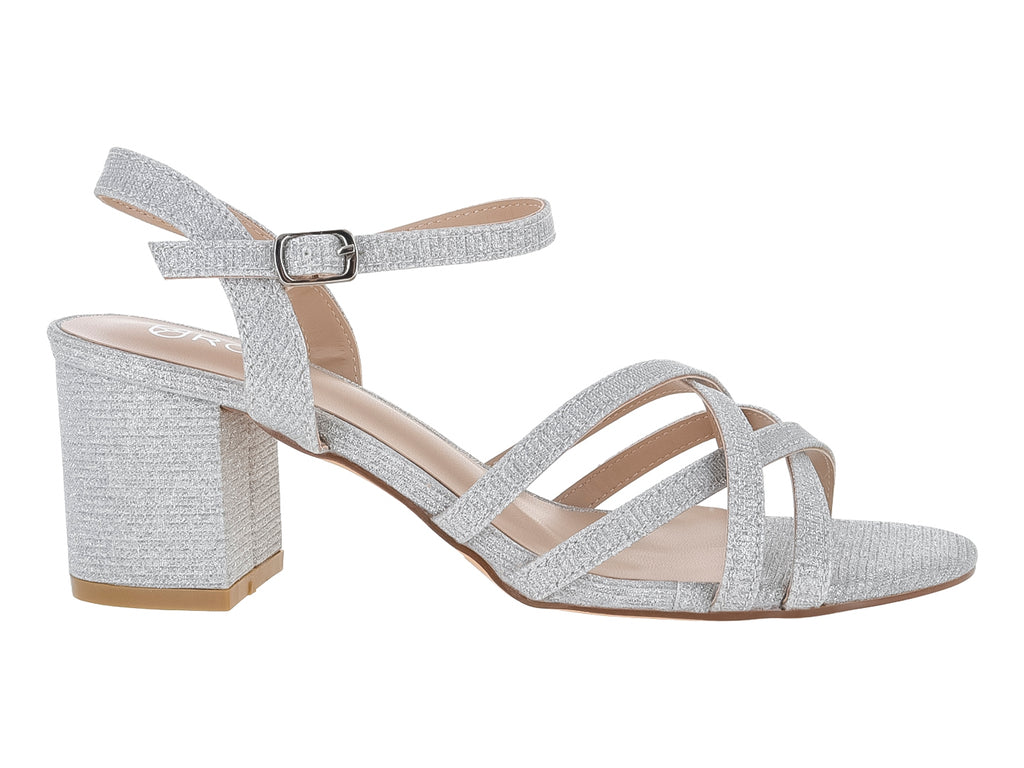 Zapatillas Roze Plateado Abierta 24I582 Para Mujer