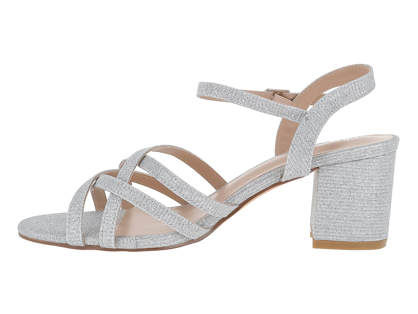 Zapatillas Roze Plateado Abierta 24I582 Para Mujer