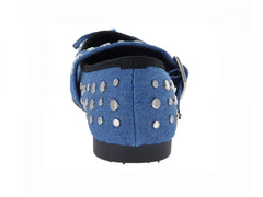 Flats ROZE Jeans Azul para Mujer