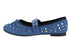 Flats ROZE Jeans Azul para Mujer