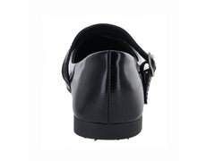Zapatos Planos Roze Charol Negro para Mujer