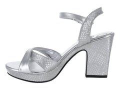 Sandalias Sary Plata Metálicas para Mujer