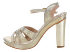 Zapatillas Sary Metalico Oro 5147 Para Mujer