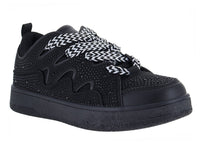 Tenis Brita Negro C Brillo Atok 3017 Para Mujer