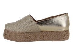 Sandalias de Cuña Luna Rosa Oro para Mujer