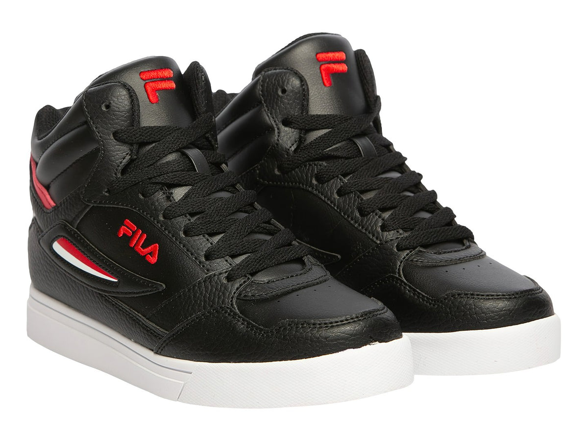 Tenis FILA Everge Negro, Blanco y Rojo para Niño