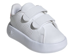 Tenis Adidas Advantage CF I Blanco y Rosa para Niña