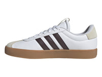 Tenis Adidas VL Court 3.0 Blanco y Café para Hombre