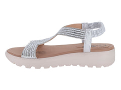 Sandalias Nomadas Plata para Mujer