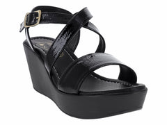 Sandalias Luna Rosa Negro para Mujer