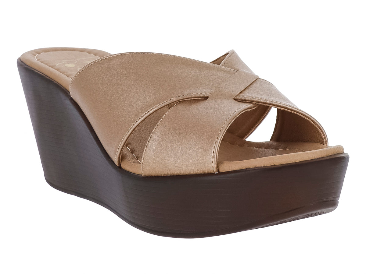 Sandalias Luna Rosa Metal Circon para Mujer