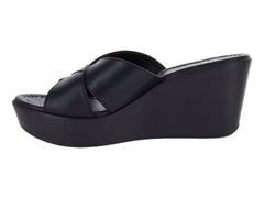 Sandalias Luna Rosa de Plataforma Negro para Mujer