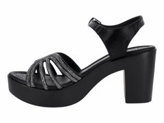 Sandalias Luna Rosa Negro para Mujer