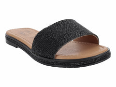Sandalias Luna Rosa Negro para Mujer