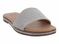 Sandalias Luna Rosa Plata para Mujer