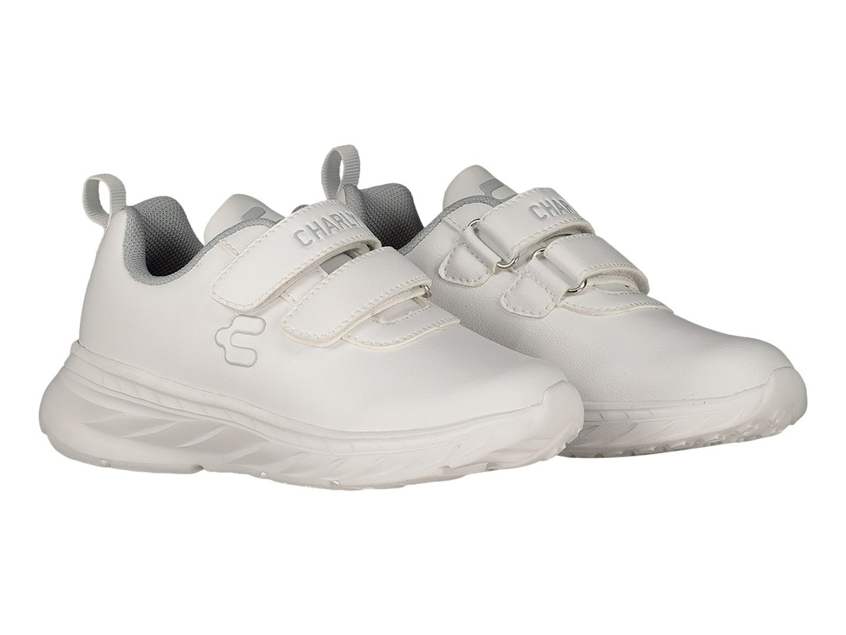 Tenis Charly Blanco y Gris para Niño