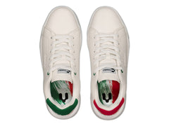 Tenis Charly Blancos con Detalles Verde y Rojo para Hombre