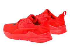 Tenis PUMA Wired Run Pure Rojo para Niño