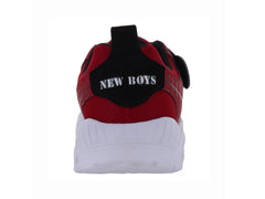 Tenis New Boys Rojo y Negro para Niño