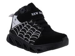 Tenis New Boys Negro con Blanco para Niño