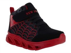 Tenis New Boys Negro con Rojo para Niño