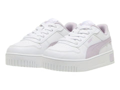 Tenis PUMA Carina Street Blanco y Morado para Niña