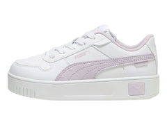 Tenis PUMA Carina Street Blanco y Morado para Niña