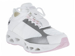Tenis Steve Madden Surge 3 Blanco y Plata para Mujer