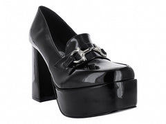 Zapatos de Tacón Cuadrado OYYI Negro para Mujer