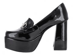 Zapatos de Tacón Cuadrado OYYI Negro para Mujer