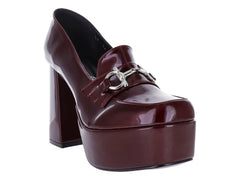 Zapatos de Tacón OYYI Charol Merlot para Mujer