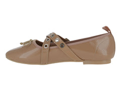 Zapatos Flats Ballerina Luna Rosa Color Maquillaje para Mujer