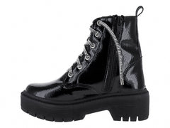 Botas Mia Bonita de Charol Negro para Niña