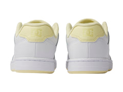 Tenis DC Shoes Manteca 4 Blanco y Amarillo para Mujer