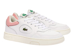 Tenis Lacoste Lineset 124 Blancos con Rosa para Mujer