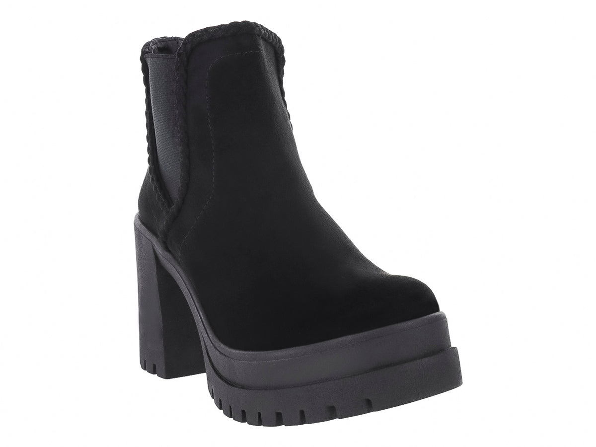 Botines Luna Rosa Negros para Mujer