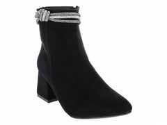 Botines Luna Rosa Negros para Mujer