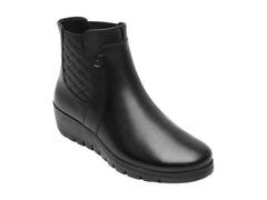 Botines Flexi Negros de Cuero para Mujer