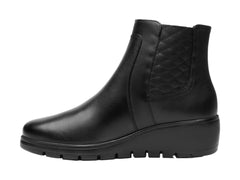 Botines Flexi Negros de Cuero para Mujer