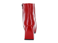 Botines Luna Rosa de Charol Rojo para Mujer