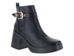 Botines Nairobi Luna Rosa Negro para Mujer