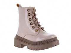 Botas Miroslava de Charol Color Maquillaje para Niña