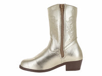 Botas Vaqueras Miroslava Oro Inglés para Niña